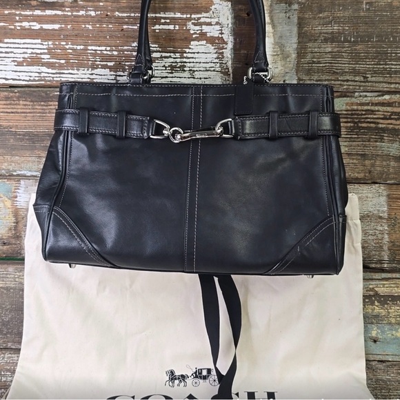 Coach Handbags - Coach- leather handbag, CLEAN
